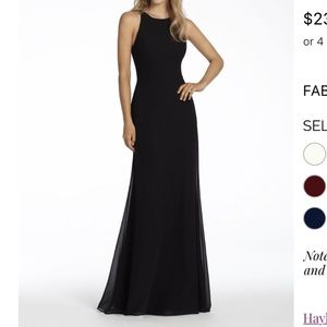 Hayley Paige 5714 Black Bridesmaids Dress